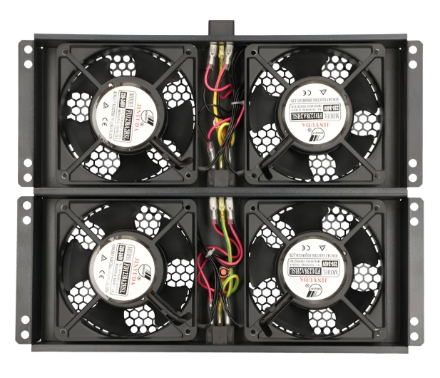 ExtraLink  Wentylator do szaf 19" 230V 350x320x50mm (czarna) - 1323220 - zdjęcie